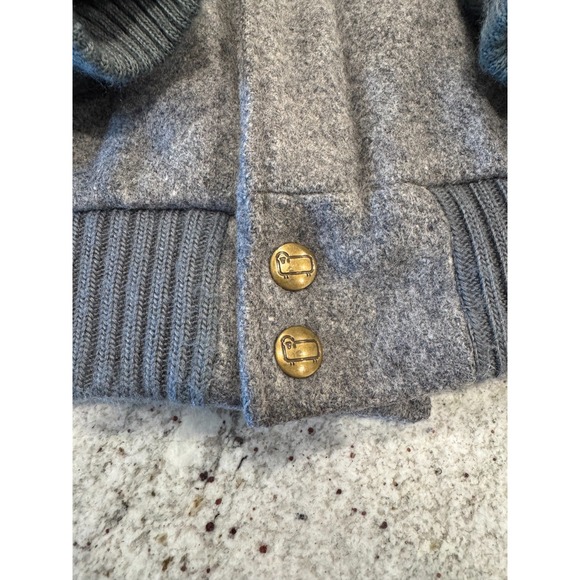 Woolrich Jacket Women's XL Gray Wool Insulated Streetwear Outdoor Full Zip - Picture 5 of 12